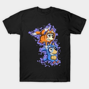 bluey funny happy T-Shirt